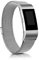 Demark Kompatibel für Fitbit Charge 2 Armband, Edelstahl Magnetschloss Ersatzarmbänder Kompatibel für Fitbit Charge 2, Männer Frauen (Silber, Small)
