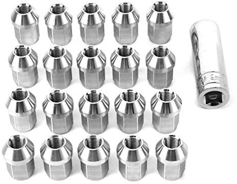 Radschrauben, 20 teilig Radmutter Edelstahl Radmutternbuchse M12x1,5 Gewinde Universal Auto Car Zubehör