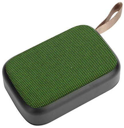 Altavoz Bluetooth portátil con cable de carga, Subwoofer estéreo inalámbrico Mini sonido USB con radio FM, compatible con Bluetooth inalámbrico, conexión de tarjeta, reproducción de disco U(verde)