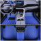Muchkey Auto Fußmatten Passen für Opel Combo Tour Astra GTC Cascada Zafira Karl Corsa Adam Mokka Meriva Crossland x Insignia Cargo Vivaro Movano Anpassen Leder Fussmatten Blau