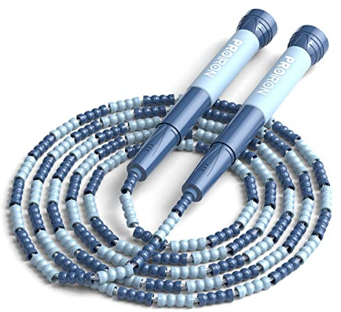 Springseil Kinder,Verhedderungsfrei,Skipping Seil Für Jungen Und Mädchen, 2.8M Schnell Verstellbare Fitness Jump Rope Für Anfänger Und Studenten(Blau)