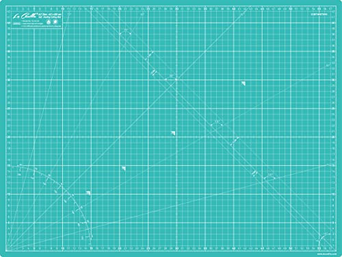 La Canilla Schneidematte A2 Selbstheilend (60x45 cm - 24x18) Cutting Mat Schneideunterlage für Basteln, Nähen, Patchwork | Schneidunterlage Arbeitsunterlage Markiert in Zentimetern und Zoll