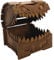FOXBITE Mimic Chest for Dungeons and Dragons Tower with Tray Wood Laser Etched Cthulhu Portable and Collapsible Dice Roller Perfect for Board Game and Tabletop RPG