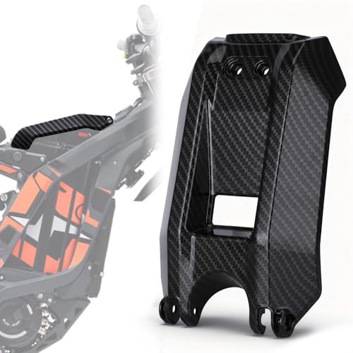 JFG RACING Surron Batterieabdeckung,Motorrad Batterieabdeckung Verkleidung | Batterie Schutz Kohlefaser Muster für Sur Ron Elektrofahrrad Sur-Ron Light Bee