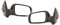 Autoteile Gocht View Max Set Spiegel Außenspiegel Manuell + Set Satz Links und Rechts Kompatibel mit VW Bora I 1J2 Variant 1J6 Golf 4 1J 1J5 1997-2013