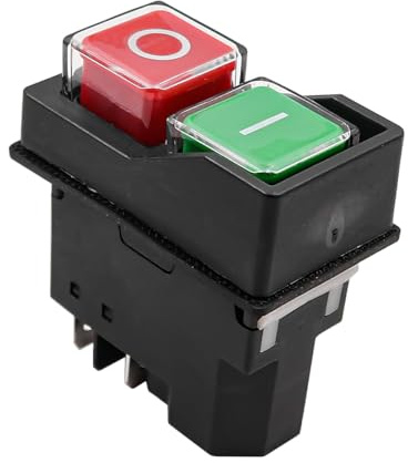 Namvo 4 PIN Wasserdichter elektromagnetischer Druckschalter YH02-A AC250V 16A Magnetstarter Elektrowerkzeug-Sicherheitsschalter Elektrischer Zement-Betonmischer-Schalter für Maschine IP55