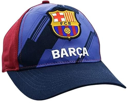 Fußball-Kappe Barcelona, Mosaik, Blau, Blau (Blaugrana), 52