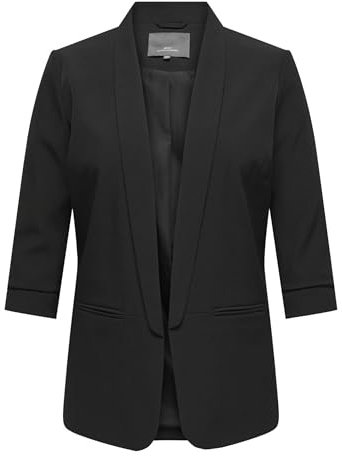 ONLY CARMAKOMA Giacca Blazer Donna, Nero, 54 Plus