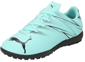 PUMA Unisex Kids Attacanto Tt Jr Sneaker, Electric Peppermint Puma Black, 1 UK