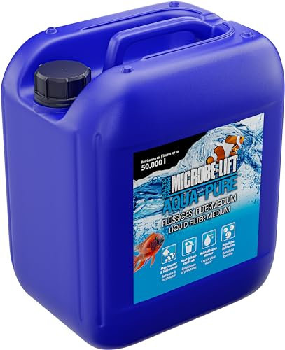 Wasserklärer Aquarium 5000 ml – ARKA Aqua-Pure – Entfernt Trübungen sichtbar – Für kristallklares Wasser in Süß- & Meerwasseraquarien – Biologisch mit Filterbakterien – Pflanzensicher