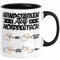 Norddeutsche Tasse Geschenk Windstärken Schaf Kaffee-Becher Geschenkidee (Schwarz)
