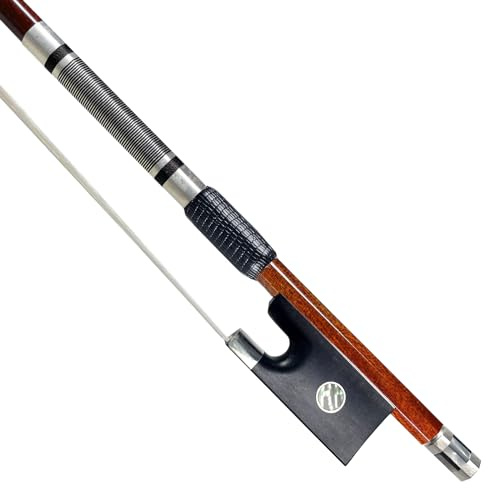 WinsterBowCarbon Fiber Core Hybrid Wood Veneer Skin Violin Bow Master Level Natural Horse Hair (Violin Bow Model 320V 4/4)