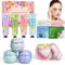 Coffret Cadeau Femme, Creme pour les Mains 4 x 30 ml & Bougie Parfumées 4 x 2.5oz & Patch Yeux 4 Paires, Cadeau Noel Femme, Creme Mains idee Cadeau Femme, idee Cadeau Maman Petite Amie Meilleur Ami