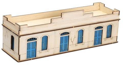 Oshhni 1:72 Skala Architektur Modell Kits Holz Haus Modell 3D Puzzle Gehirn Teaser Hobby, Wohnung