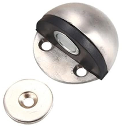 TRENTSNOOK Stainless Steel Rubber Magnetic Doorstop Non-punch Sticker Hidden Door Frame Floor-to-ceiling Nail-free Doorstop