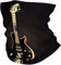 Multifunktionales Sport-Kopftuch. Kann als Schal, Maske, Piratenhut, Halstuch, Haarband, Stirnband verwendet werden, schwarze Gitarre, weiß, Einheitsgröße
