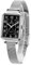 Taxau Women Wrist Watches Ladies Analogue Watch Square Waterproof Women's Large Face Watch Black Elegant Stainless Steel Mesh Belt Wrist Watches for Women