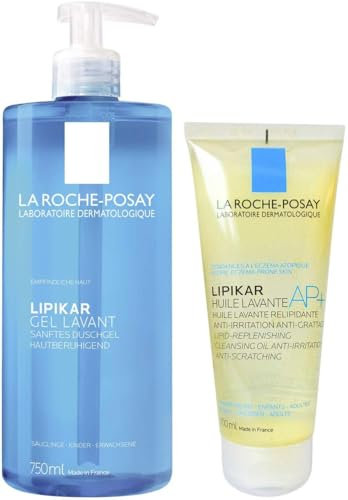 La Roche Lipikar Gel Lavant 750 ml + gratis Huile Lavant 100 ml