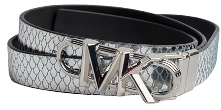 Michael Kors Dünner, wendbarer Damengürtel aus Metallic-Leder 558992