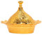 Turkish Sugar Bowl with Lid, Zinc Alloy Vintage Gold Candy Dish Brass Sugar Chocolate Serving Dish Bowl for Home and Kitchen Coffee Bar