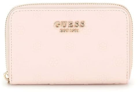 GUESS Phoebe SLG Medium Zip Around Wallet M Rose Water Logo
