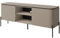 Meuble TV Bella 2 Portes – Finition Congo Mat – Design Arrondi et Pieds métal Noirs