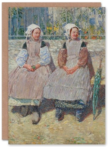 Artery8 Frederick Childe Hassam Art Card In the Sunlight Girls Portrait