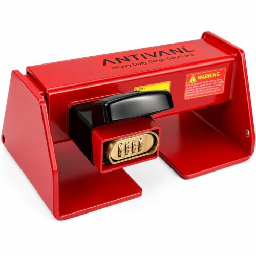 Antivanl Shipping Container Locks Heavy Duty with Combination Lock, Maximum Security Semi Trailer Door Lock, Shipping Container Combination Locks for Semi Trailer Door Security (9 3/8 to 16)
