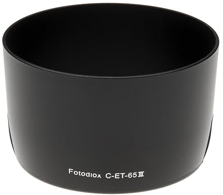 Fotodiox dedicado (Bayoneta) Parasol para Canon EF 85 mm, 100 mm, 135 mm, 100-300mm, 70-210mm, 75-300mm Lens sustituye a Canon ET-65II