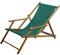 Jan Kurtz Maxx Deckchair Liegestuhl, dunkelgrün Bezug 100% Polyacryl BxHxT 64x98x112cm Gestell Teak massiv