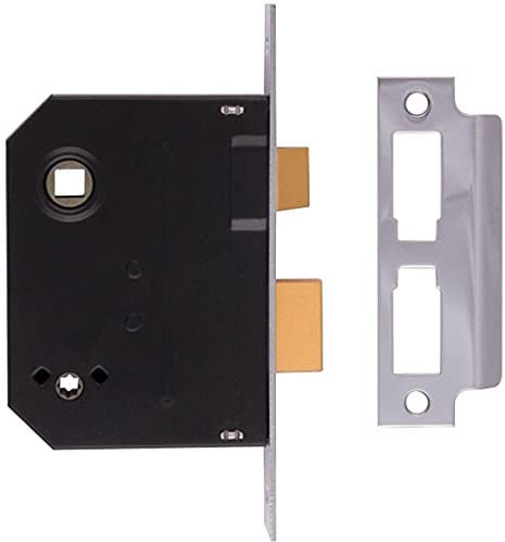 Union Locks 2294 Mortice Bathroom Lock 76mm - Chrome Finish (Visi Pack)