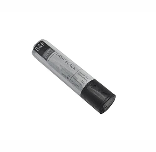 R&F Handmade Paints - Professional Oil Pigment Stick, Lamp Black, 188 ml