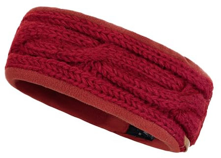 McRon Damen Gestricktes Stirnband Liane Rot 78