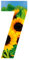 WHL Pack of 3 Wheelie Bin House Numbers - Sunflower Number 7