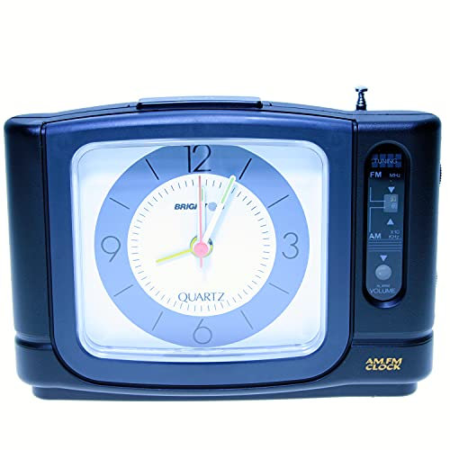 Brigmton Brd-605 Despertador Radio Reloj Analógico Unisex Caja De Plástico Esfera Color Blanco