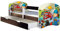 ACMA Kinderbett Jugendbett mit Einer Schublade und Matratze Wenge mit Rausfallschutz Lattenrost II 140x70 160x80 180x80 (45 Mechaniker, 180x80 + Bettkasten)