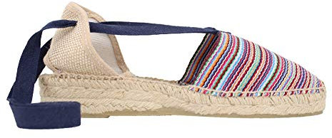 ALPARGATUS - Alpargata Valenciana Cuña Baja Rayas Multicolores