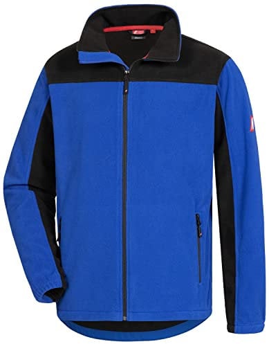 MOTION TEX PLUS Fleecejacke - windfeste Jacke für Freizeit & Arbeit in Blau Größe XS