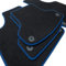 teileplus24 NL-100 Fußmatten kompatibel mit VW Golf 4 1997-2003 Premium Automatten 4-teilig Nubuk, Bandeinfassung:Blau