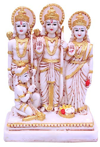 Buji Craft Ram Darbar God Idol, Murti Figur Religiöse Pooja Geschenkartikel für Mandir | Tempel | Zuhause | Büro (9 x 16 x 22 cm)