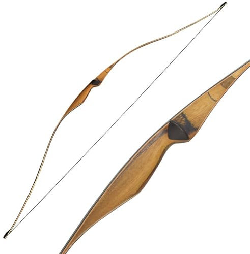 52/54 Zoll Bogenschießen Recurve Bogen Laminierter traditioneller Langbogen 10-35lbs Jagdschießen Langbogen für die Jugend Anfänger Erwachsene Rechte Hand (52 Zoll, 20lbs)
