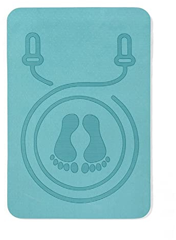 Alfombrilla de cuerda de saltar – Esterilla de baile Yaga | Alfombrilla antideslizante para entrenamiento, cardio, suelo de gimnasio en casa, gruesa y ligera, ideal para hormigón interior y exterior