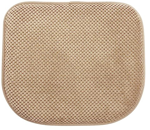 PAGGED Khaki Foam Seat Cushions Kitchen Chairs Pads for Dining Chairs Non Slip Office Seat Cushions Washable U Shaped Soft Thick Large Metal Wooden Chair Cushions,17 x 15