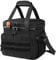 Parti Fish WU kühltasche lunchtasche 15l 20l Erweiterbar Faltbar lunchbox erwachsene, Wasserdicht Picknicktasche Mittagessen Thermotasche Isoliertasche für Arbeit außen Sports, Schwarz