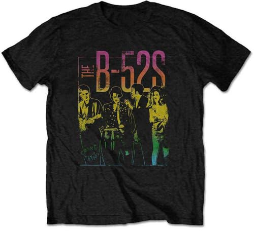 B52s T Shirt Cosmic Thing Band Logo Official Unisex Black
