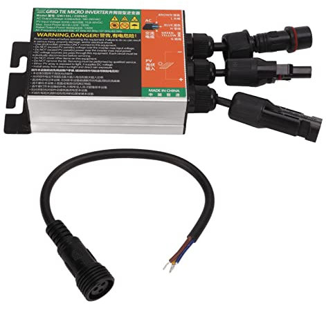 180 V à 280 V Micro Onduleur Solaire, Onduleur réseau 10.8 V à 30 V DC entrée vers Sortie AC,Onduleur à Onde Sinusoïdale Les Onduleurs Connectés pour Panneau Solaire Centrale électrique à Balcon