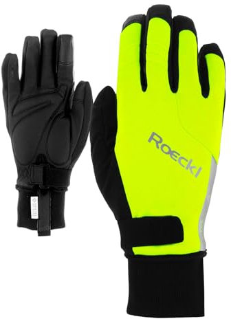 Roeckl Villach 2 Winter Fahrrad Handschuhe lang fluo gelb 2023: Größe: 8.5
