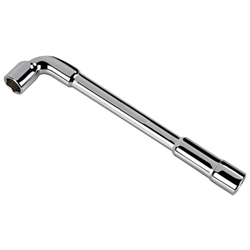Aoktorkit 16mm L Shaped Angled Hex Socket Wrench,CRV Multifunction Tubular Socket Spanner Double Ended Hex Wrench for Washing Machine,Pipeline,Mecchancy Bicycle Repair and Home Maintance