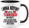 Amina Koyim Tasse lustige Kaffeetasse mit Spruch türkisch Kaffee-Becher Türken Witz Amina Koyim Geschenkidee Türke Türkin Geschenk Türkei türkisch Sarkasmus Schimpfwort Beleidigung (Weiß/Schwarz)