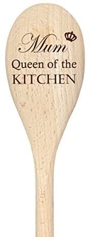 60 Second Makeover Limited Mum Queen of The Kitchen Spoon Funny Wooden Spoon Baking Gift